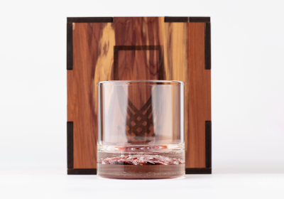 Last Call Memorial Barware - Whiskey Glass using cremation ash