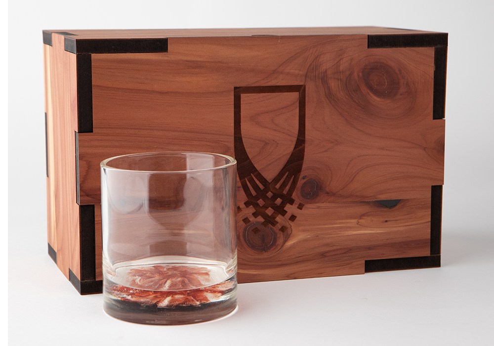 Cremation Ash Memorial Whiskey Glasses