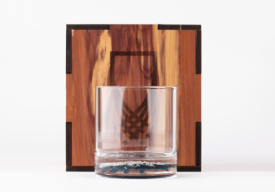 Last Call Memorial Barware - Whiskey Glass Using Cremation Ash.